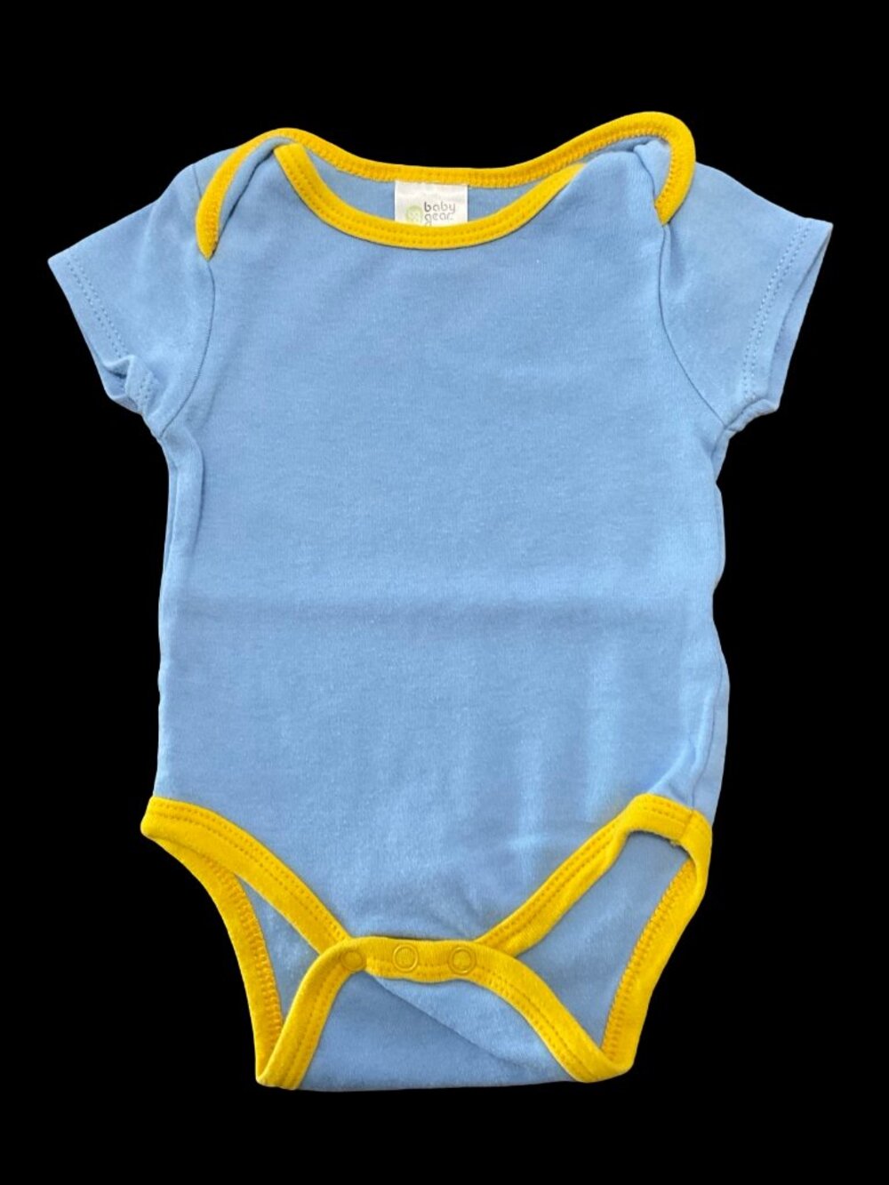 🌻10/$25 - Light Blue Onesie w/ Yellow Trim